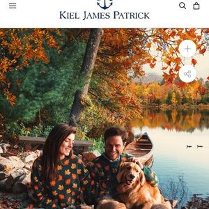 Kiel James Patrick leaf sweater XS